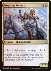 Inspiring Veteran - Throne of Eldraine - Magic: The Gathering card