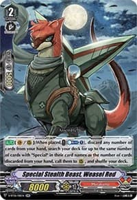 Special Stealth Beast, Weasel Red - V-BT06: Phantasmal Steed Restoration - Cardfight Vanguard card