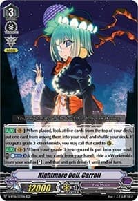 Nightmare Doll, Carroll - V-BT06: Phantasmal Steed Restoration - Cardfight Vanguard card
