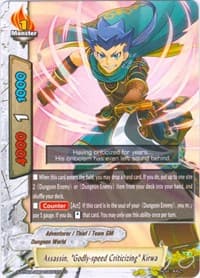 Assassin, "Godly-speed Criticizing" Kirwa - Blazing Overclash - Future Card BuddyFight card