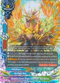 Heavenly Crystal Dragon of Sunlight, Aldo Athora - Blazing Overclash - Future Card BuddyFight card