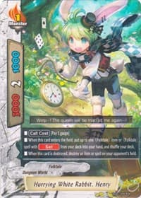 Hurrying White Rabbit, Henry - Blazing Overclash - Future Card BuddyFight card