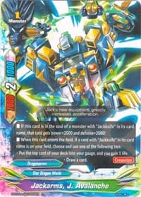 Jackarms, J. Avalanche - Blazing Overclash - Future Card BuddyFight card