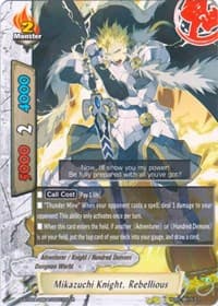 Mikazuchi Knight, Rebellious - Blazing Overclash - Future Card BuddyFight card