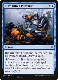 Turn into a Pumpkin - Throne of Eldraine - Magic: The Gathering card