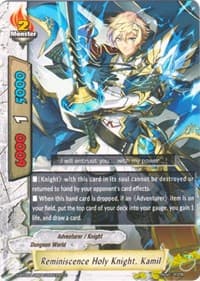 Reminiscence Holy Knight, Kamil - Blazing Overclash - Future Card BuddyFight card