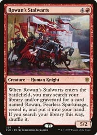Rowan's Stalwarts - Throne of Eldraine - Magic: The Gathering card