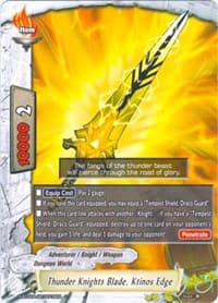 Thunder Knights Blade, Ktinos Edge - Blazing Overclash - Future Card BuddyFight card