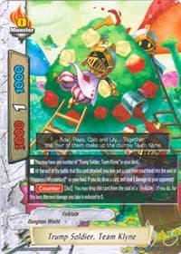 Trump Soldier, Team Klyne - Blazing Overclash - Future Card BuddyFight card