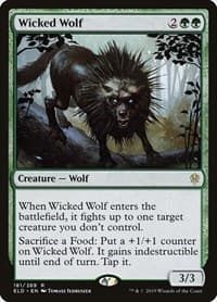 Wicked Wolf - Throne of Eldraine - Magic: The Gathering card