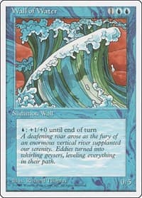 Wall of Water - Fourth Edition - Magic: The Gathering card