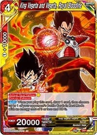 King Vegeta and Vegeta, Royal Bloodline - Draft Box 04 - Dragon Brawl - Dragon Ball Super: Masters card