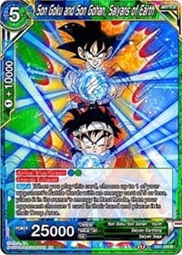 Son Goku and Son Gohan, Saiyans of Earth - Draft Box 04 - Dragon Brawl - Dragon Ball Super: Masters card