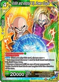 Krillin and Android 18, Power Couple - Draft Box 04 - Dragon Brawl - Dragon Ball Super: Masters card