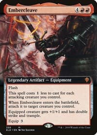 Embercleave (Extended Art) - Throne of Eldraine - Magic: The Gathering card