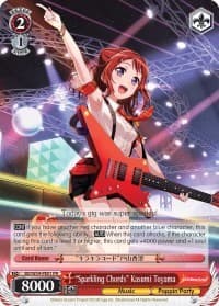 "Sparkling Chords" Kasumi Toyama - BanG Dream! Girls Band Party! - Weiss Schwarz card