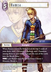 Ramza (Starter) - Opus X - Final Fantasy TCG card