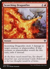 Scorching Dragonfire - Throne of Eldraine - Magic: The Gathering card