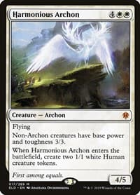 Harmonious Archon - Throne of Eldraine - Magic: The Gathering card