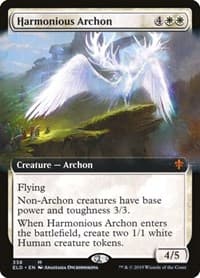 Harmonious Archon (Extended Art) - Throne of Eldraine - Magic: The Gathering card