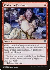 Claim the Firstborn - Throne of Eldraine - Magic: The Gathering card