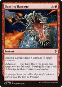 Searing Barrage - Throne of Eldraine - Magic: The Gathering card