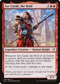 Syr Carah, the Bold - Throne of Eldraine - Magic: The Gathering card