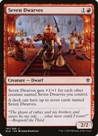 Seven Dwarves - Throne of Eldraine - Magic: The Gathering card