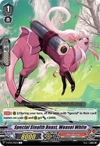 Special Stealth Beast, Weasel White - V-BT06: Phantasmal Steed Restoration - Cardfight Vanguard card
