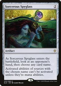 Sorcerous Spyglass - Throne of Eldraine - Magic: The Gathering card