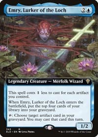 Emry, Lurker of the Loch (Extended Art) - Throne of Eldraine - Magic: The Gathering card