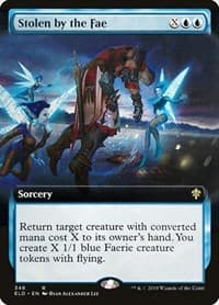 Stolen by the Fae (Extended Art) - Throne of Eldraine - Magic: The Gathering card