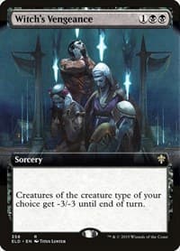 Witch's Vengeance (Extended Art) - Throne of Eldraine - Magic: The Gathering card