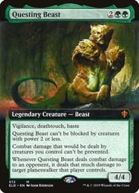 Questing Beast (Extended Art) - Throne of Eldraine - Magic: The Gathering card