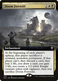 Doom Foretold (Extended Art) - Throne of Eldraine - Magic: The Gathering card