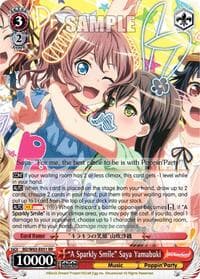 "A Sparkly Smile" Saya Yamabuki - BanG Dream! Girls Band Party! Vol.2 - Weiss Schwarz card
