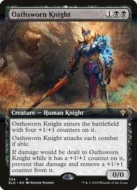 Oathsworn Knight (Extended Art) - Throne of Eldraine - Magic: The Gathering card