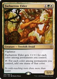Faeburrow Elder - Throne of Eldraine - Magic: The Gathering card