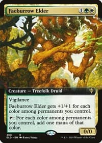 Faeburrow Elder (Extended Art) - Throne of Eldraine - Magic: The Gathering card