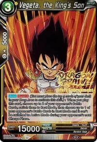 Vegeta, the King's Son (Dragon Brawl Draft Tournament Gold Stamped) - Promotion Cards - Dragon Ball Super: Masters card
