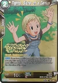 Tights, Sister of a Genius (Dragon Brawl Draft Tournament Gold Stamped) - Promotion Cards - Dragon Ball Super: Masters card