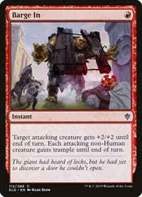 Barge In - Throne of Eldraine - Magic: The Gathering card