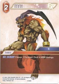 Ifrit EX - 2-002C - Deck Exclusive Cards - Final Fantasy TCG card