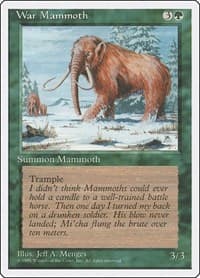 War Mammoth - Fourth Edition - Magic: The Gathering card
