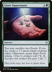 Giant Opportunity - Throne of Eldraine - Magic: The Gathering card