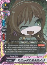 "Goddess of Affection", Lisa Imai - BanG Dream! Girls Band Party! PICO - Future Card BuddyFight card