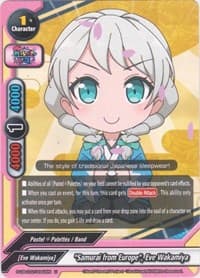 "Samurai from Europe", Eve Wakamiya - BanG Dream! Girls Band Party! PICO - Future Card BuddyFight card