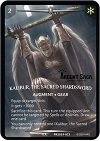 Kalibur, the Sacred Shardsword (Full Art) (Argent Saga Championship - Stamped) - Argent Saga Promos - Argent Saga TCG card