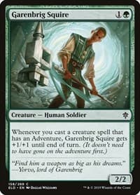 Garenbrig Squire - Throne of Eldraine - Magic: The Gathering card