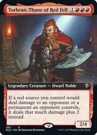 Torbran, Thane of Red Fell (Extended Art) - Throne of Eldraine - Magic: The Gathering card